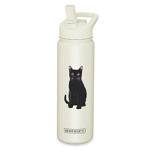 Water Bottle - Black Cat